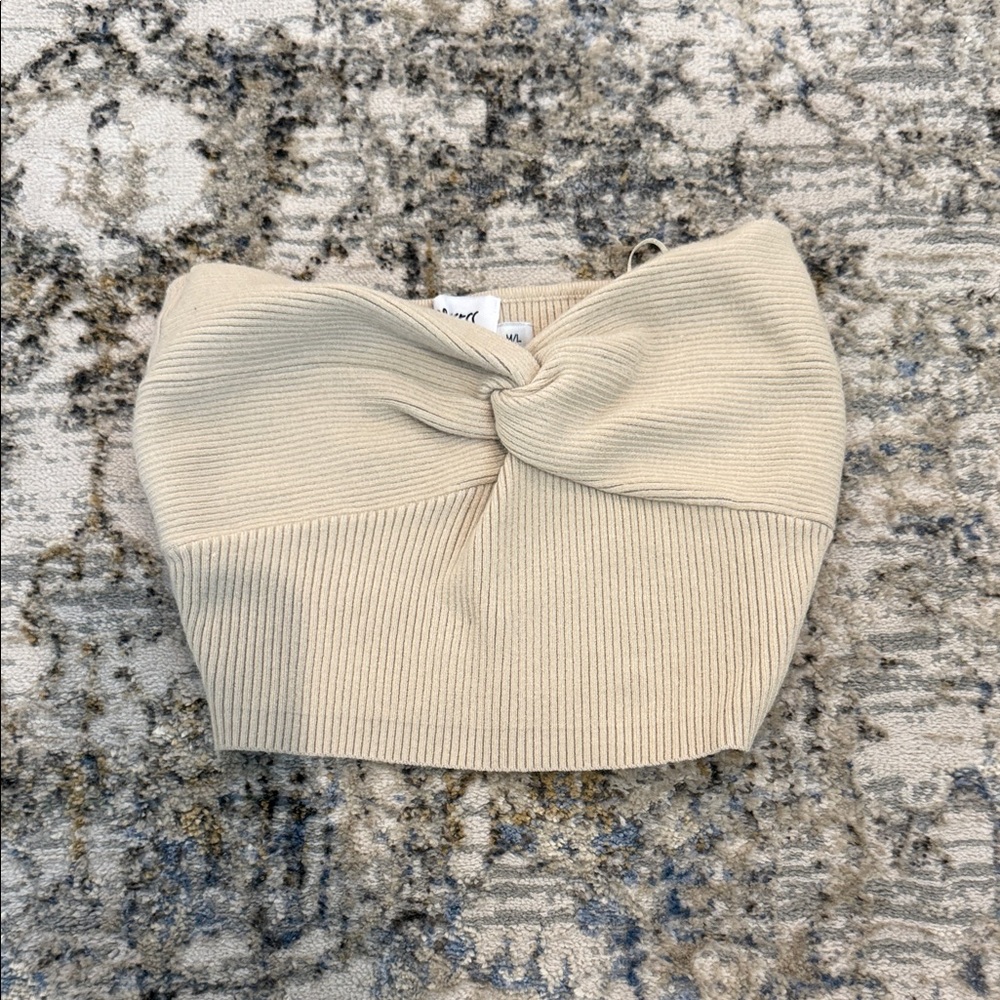 Princess Polly Knotted Ribbed Tube Top